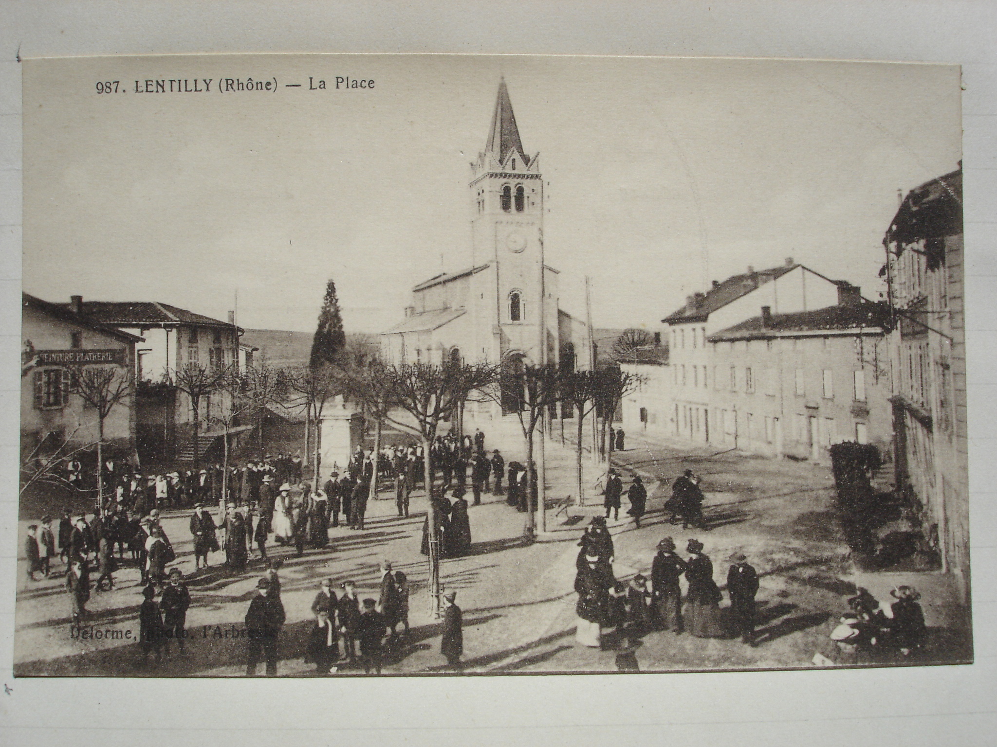 la place du village en 1910